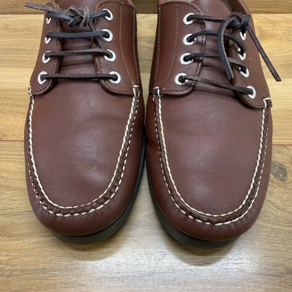 LL BEAN Blucher Mocs Loafer Mens 10.5 Handsewn Casual Vacation Boat Travel